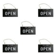 thumbnail image 3 of maskred Open Closed Sign Double Sided Hanging Shop Window Home Reversible Business Black 12x23x0.6cm 5Set, 3 of 6