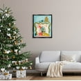 thumbnail image 2 of Stupell Industries Whimsical Fireplace Merry Christmas Graphic Art Jet Black Floating Framed Canvas Print Wall Art, Design by Kristina Hultkrantz, 2 of 6