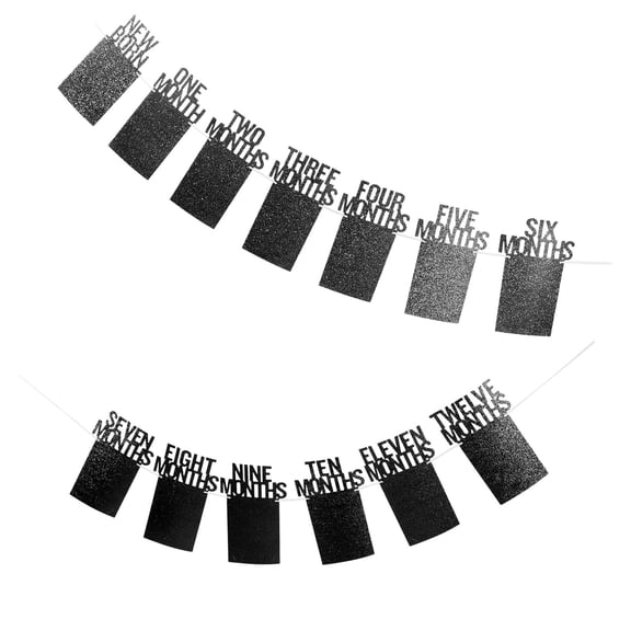 UPGRATOR 1 Set One Year Photo Banner for Birthday Decoration 117.90X5.11X0.08in