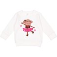 thumbnail image 2 of Inktastic Ballerina Dance Monkey Toddler Sweatshirt, 2 of 4
