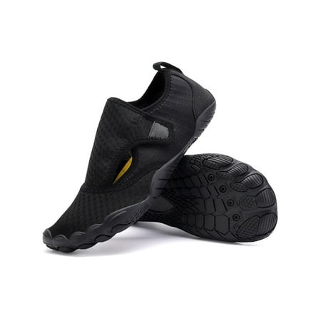 

Woobling Unisex Beach Shoe Slip On Water Shoes Athletic Aqua Socks Outdoor Barefoot Breathable Flats Quick Dry Casual Black Style A 6