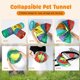 thumbnail image 3 of Túnel de conejo y manguera plegable de 3 vías, túnel de actividad de Animal pequeño para ocultar conejo, juguete adecuado para conejito enano, conejo, conejillo de indias, gatito Feliz Sencillez, 3 of 4