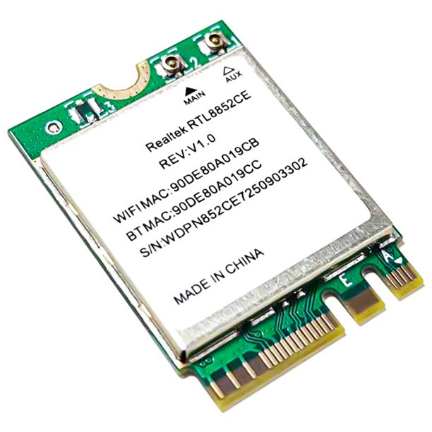 Tarjeta de Red WiFi 6E 5400Mbps RTL8852CE M.2 2230, Adaptador Inalámbrico Bluetooth 5.3 Tribanda 2.4G/5G/6GHz 802.11AX