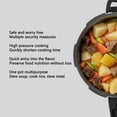 thumbnail image 4 of Pressure Cooker, Large Capacity Aluminum Alloy Stainless Steel Pressure Cooker Stainless Steel Pressure Cookers with Steaming Grid Universal for Home Gas Induction Cooker, 4 of 7