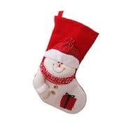 TELOLY Stockings,Holiday Surprise and Joy Christmas Stocking,Family Holiday Decoration Christmas Decoration,Snowman Style