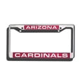 thumbnail image 2 of Cadre de Plaque d'Immatriculation Chromée Découpée au Laser des Arizona Cardinals, 2 of 2