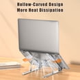 thumbnail image 2 of yeacher Support Ergonomique Léger en Alliage d'Aluminium pour Ordinateur Portable avec Hauteur Réglable à 10 Niveaux, Dissipation de Chaleur, et Design Robuste pour une Posture et un Soutien Cervical Améliorés - WZ05 Noir, 2 of 6