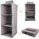 thumbnail image 5 of Pulchram Organizador Colgante Plegable de Almacenamiento, Estantería Colgante para Armario, Organizador para Armario con 5 Compartimentos Anchos, Juego de Sistema de Almacenamiento (Gris) Vhermosa LKX-1367, 5 of 8