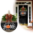 thumbnail image 1 of Halloween Wood Fall Wreaths for Front Door Decoration, Welcome Signs, 1 of 8