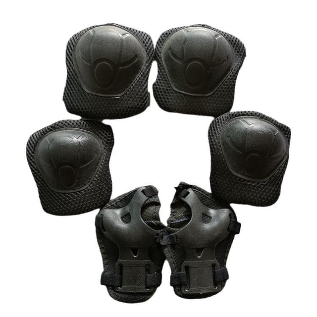 Casco y equipo de protección infantil - 7 piezas con rodilleras, coderas y muñequeras para skate, ciclismo y patinaje sobre ruedas