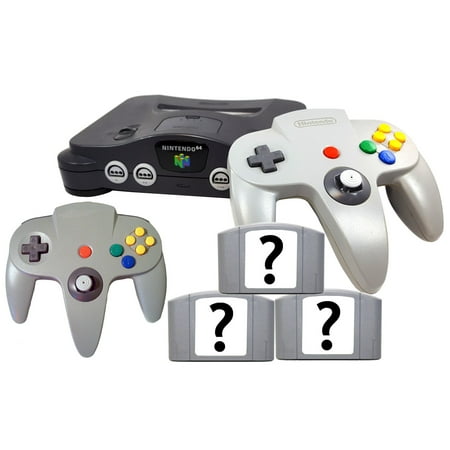 Refurbished Nintendo 64 N64 Console 3x Free Games Bonus Controller All (Best Nintendo 64 Games)