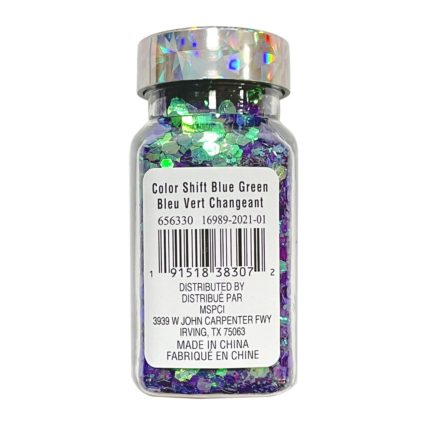 Recollections Color Shift Blue & Green Polyester Glitter Mix, 12 Pack