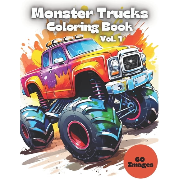 Monster Trucks Coloring Book: Vol. 1, (Paperback)