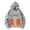 Grey, variant on WEAIXIMIUNG Saint Patrick's Day Men's Casual Fashion Winter Warm Hooded Casual Hooded Sweatshirt without Battery