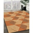 thumbnail image 2 of Ahgly Company Indoor Round Patterned Cantaloupe Orange Area Rugs, 3' Round, 2 of 6
