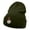 Olive, variant on Pioneer Cat Hat Embroidered Long Knitted Beanie - Maroon OSFM