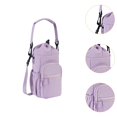 thumbnail image 6 of lacooooppia Water Bottle Carrier Bag with Zip Pocket Adjustable Shoulder Strap, Water Bottle Bag for Running Outdoor Activities Traveling, 6 of 8