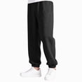 thumbnail image 5 of 15-16T Teen Boys Pants Fleece Lined Thick Straight Leg Elastic Waist Cozy Sweatpants with Side Pockets Fall Winter Casual Wear for Boys 12t 13t 14t 15t 16t,Black, 5 of 6