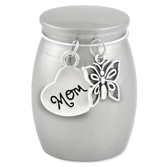 Mom Butterfly Mini Urn Cremation Ashes Holder Memorial Keepsake