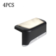 thumbnail image 1 of 4PCS Luz de paso solar - Polisilicio 1LED Luz blanca de carcasa negra Adepaton CPB-US-DYP568-4, 1 of 5