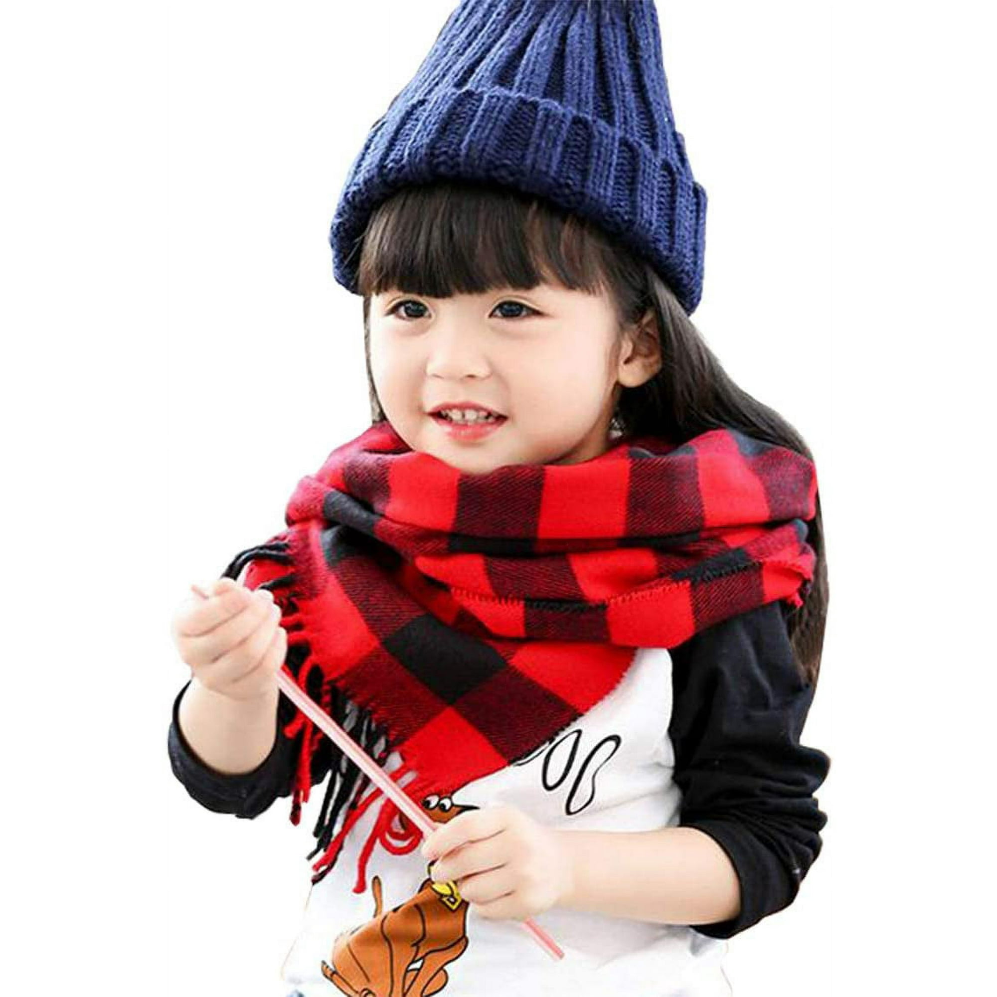 Scarf For Men Women Cashmere Neck Scarf Plaid Winter Scarf Fall Softest Classic Warm
