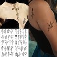 thumbnail image 3 of Etiqueta Engomada Del Tatuaje Brazo Tatuajes Pegatinas 10pcs Planta Hierba Fresca para Hombres Mujeres, 3 of 9