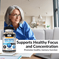 thumbnail image 3 of Kaya Naturals - Nootropic Brain Booster - for Memory & Focus - Brain Support Supplement - Focus & Concentration & Learning Accuracy - Cognitive Function - 60 Count, 3 of 8