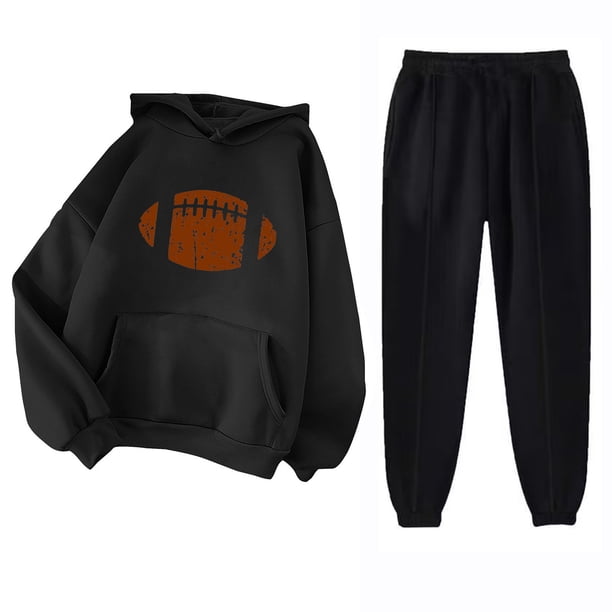 Puntoco Sudadera con Capucha para Mujer Sudadera con Bolsillo De Manga Larga Pantalones De Moda para Mujer Conjunto De Sudadera con Estampado Navideño Puntoco Puntoco-7596