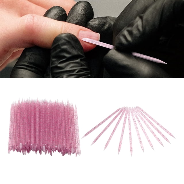Cuticle Pusher, 100pcs Nail Cuticle Pusher Orange Sticks For Nails Wooden Cuticle Pusher Sticks Double End Cuticle Manicure Pedicure Sticks Manicure Pedicure Tool For Home Salon