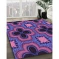thumbnail image 3 of Ahgly Company Machine Washable Indoor Rectangle Transitional Purple Iris Purple Area Rugs, 5' x 8', 3 of 7