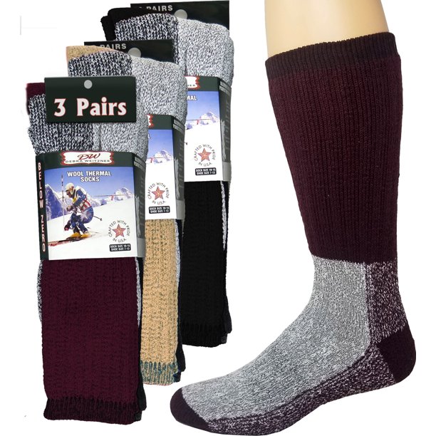 Debra Weitzner Thermal Socks Merino Wool For Women And Men 3 Pairs Of Extra Warm Winter Cold Weather Boot Socks By Debra Weitzner Walmart Com Walmart Com