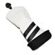 thumbnail image 3 of Funda para cabeza de palo de golf funda para cabeza de cuero PU cubierta para cabeza de madera de golf (blanco M), 3 of 8