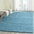 thumbnail image 3 of SAFAVIEH Laguna Neven Plush Solid Shag Area Rug, Turquoise, 6'7" x 9'6", 3 of 6