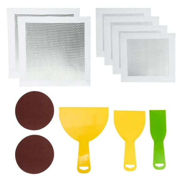 Miangastore Drywall Repair Kit with SelfAdhesive Fiberglass Mesh Patches for Walls Silver Color