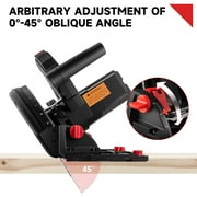 Eastvolt 9-Amp 6-1/2 Plunge Circular Track Saw, 0-45°Bevel Adjustment, 5500RPM Plunge Saw for Wood Cutting