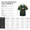 thumbnail image 4 of Fotbe Realistic Style Wolf Warrior Hawaiian Shirt for Men Unisex Summer Beach Casual Short Sleeve Cotton Linen Button Down Shirts-Large, 4 of 5
