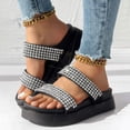 thumbnail image 1 of WILLBEST Teen Slippers Women Shoes Soft Soled Sandals Fashionable Beach Slippers with Rhinestones, 1 of 6