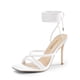 thumbnail image 1 of Sandalia DREAM PAIRS SDHS2478W Blanca con Tiras y Tacón Alto de 10 cm, 1 of 7