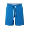thumbnail image 5 of KHONTS Swim Trunks for Men Quick Dry Bathing Suit Inseam Board Shorts with Compression Liner and Pocket 07-Sky Blue S, 5 of 7