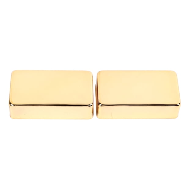 Cubierta de pastilla cerrada Cubierta de pastilla Humbucker Cubierta de pastilla de guitarra de latón 2PCS Cubierta de pastilla de guitarra eléctrica Tipo cerrado Humbucker ANGGREK Otros