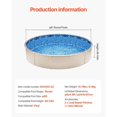 thumbnail image 2 of Doublure de Piscine Ronde 8 Pieds Style Superposé 54 Po Hauteur de Paroi, 2 of 6