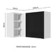 thumbnail image 2 of Alacena Gabinete Superior de Esquina Cocina Madesa Lux BN, 2 of 5