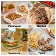 thumbnail image 7 of Uxcell 50pcs Square Striped Pattern Wax Paper Sheets 9.84" x 8.46" for Sandwich Baking Paper, Red, 7 of 7