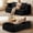 Black, variant on YWEN 79" Soft Scott Fabric Deep Seat Chaise Lounge Indoor, Modern Boneless Compressed Floor Sectional Sofa, Free Combination Modular Cloud Sectional Sofa with No Assembly for Living Room