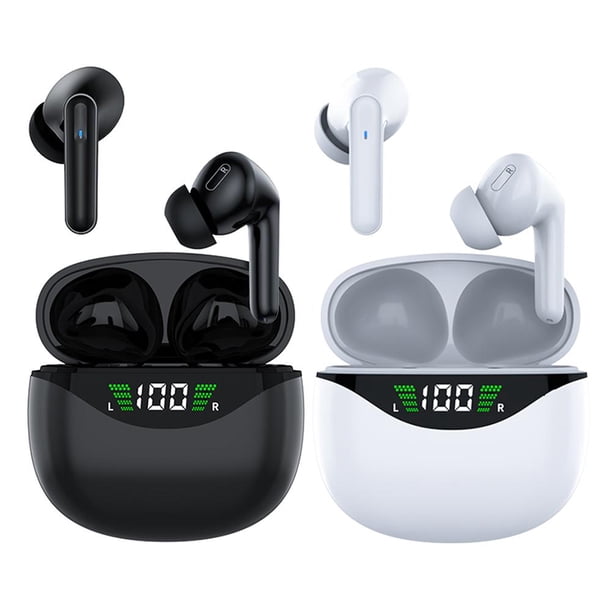 Audífonos inalámbricos TWS compatibles con Bluetooth 5.1 Audífonos deportivos para juegos (negro)