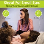 Quality Silicone Ear Plugs 6 Pair - Swimming Moldable Earplugs Women, Kids - Water Ear Plugs Prevent Swimmers Ear - Wax Ear Plugs for Swimming Great for Pool, Surfing, Bathing, Water Skiing Diving