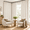 Birch-40"W x 102"L (Pack of 1), variant on Beige White 60"W x 108"L (Pack of 1) Pinch Pleated Linen Light Filtering Curtains