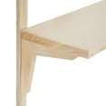 thumbnail image 4 of Kate and Laurel Meridien Modern Wood Shelves, 24 x 8 x 24, Natural Poplar, Transitional Two Tier Wall Shelf for Storage and Display, 4 of 7