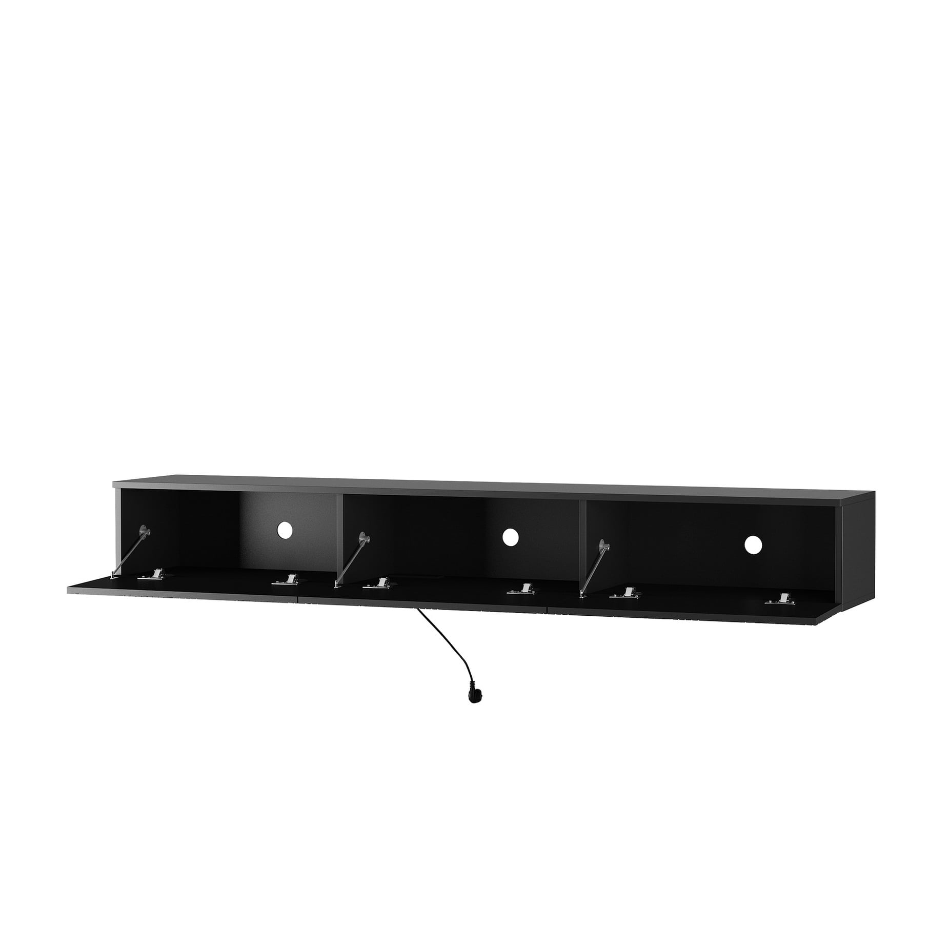 LED Lights & Stronger Load - Bearing Capacity - Floating TV Stand for 60 - 69 Inch TV, Good for Storage