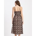 thumbnail image 4 of Moomaya Womens Printed Dress, Spaghetti Strap Cyte Midi Dress, 4 of 9